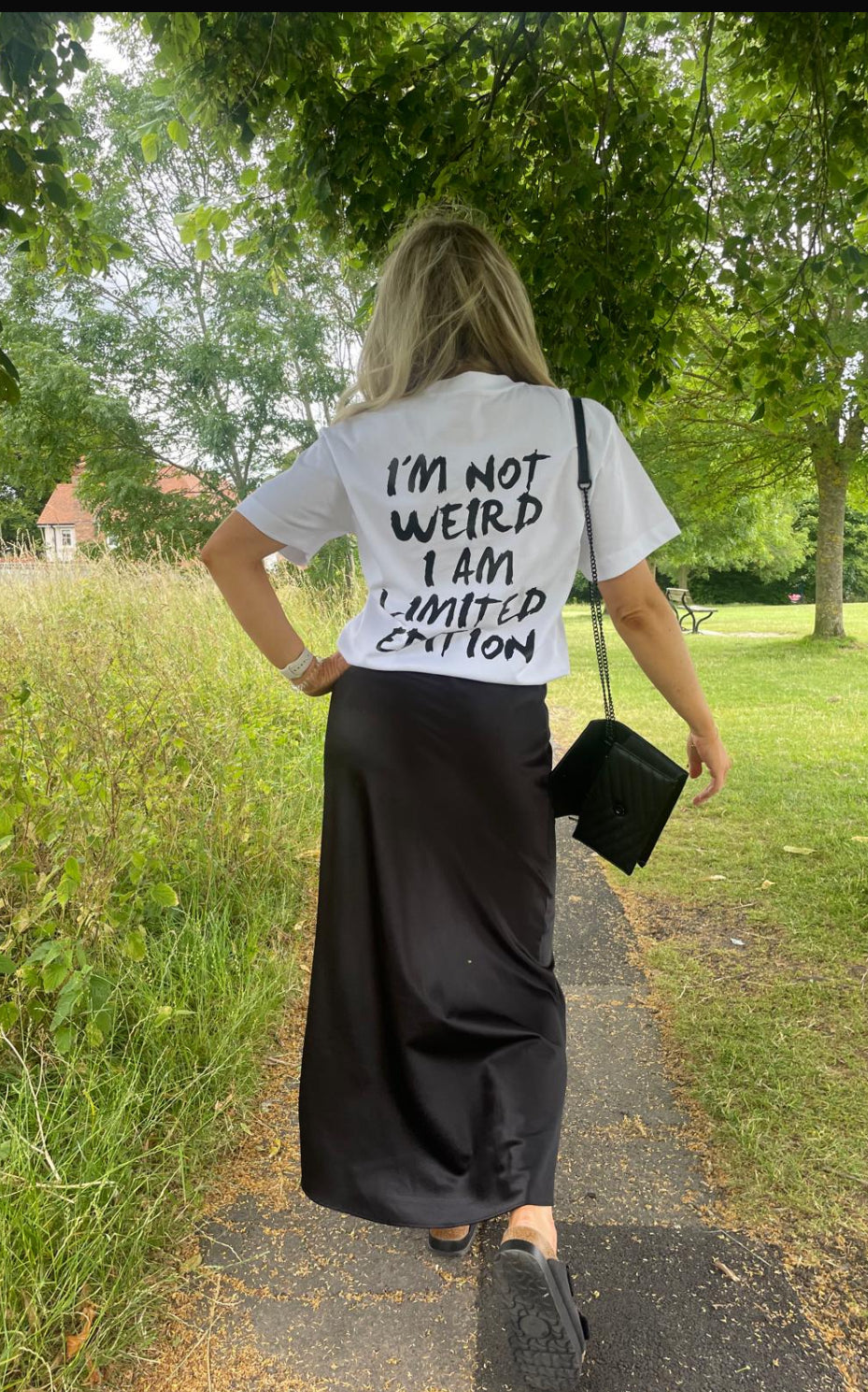 Oversized im not weird T-shirt