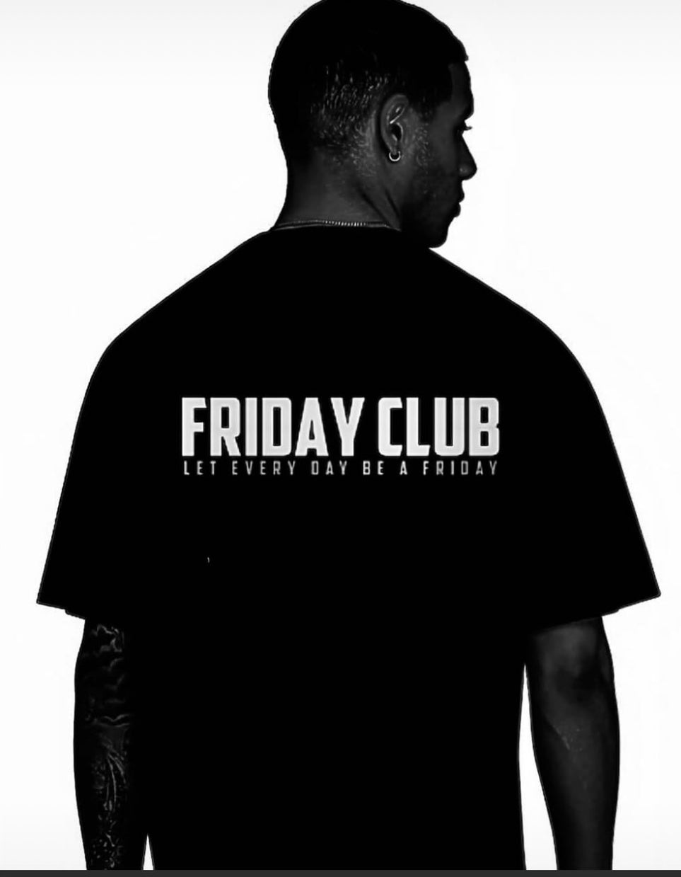 Oversized Friday club t-shirt